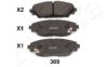 ASHIKA 50-03-309 Brake Pad Set, disc brake